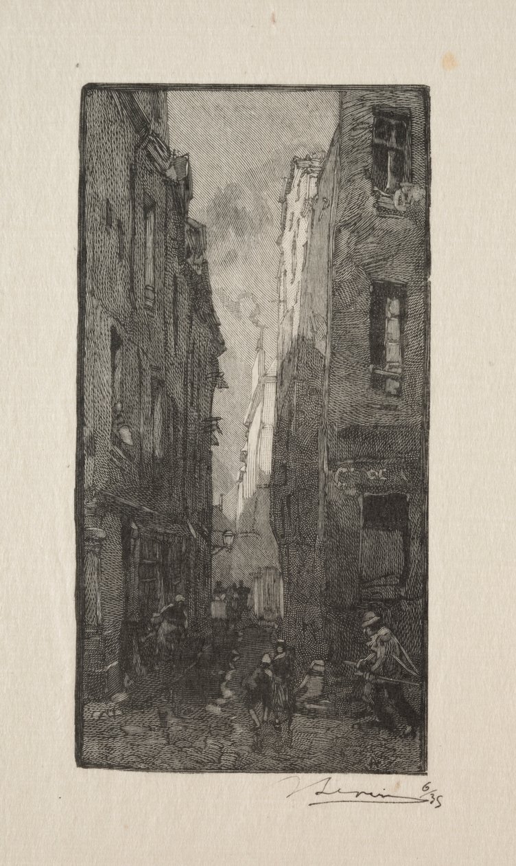 Die Rue des Cordiers von Unknown artist