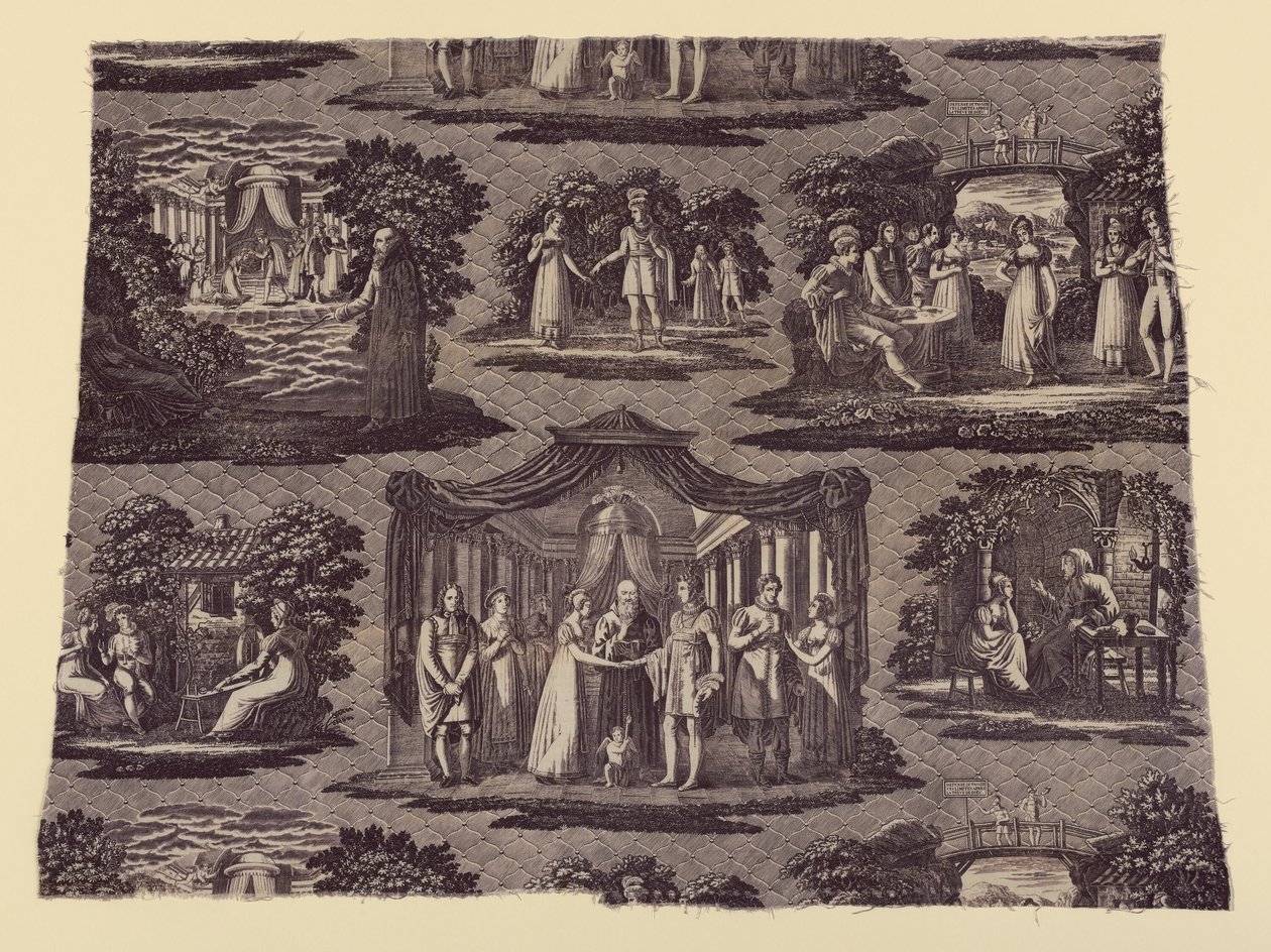 La Trêve de Dieu (Gottes Waffenstillstand) (Möbelstoff) von Unknown artist