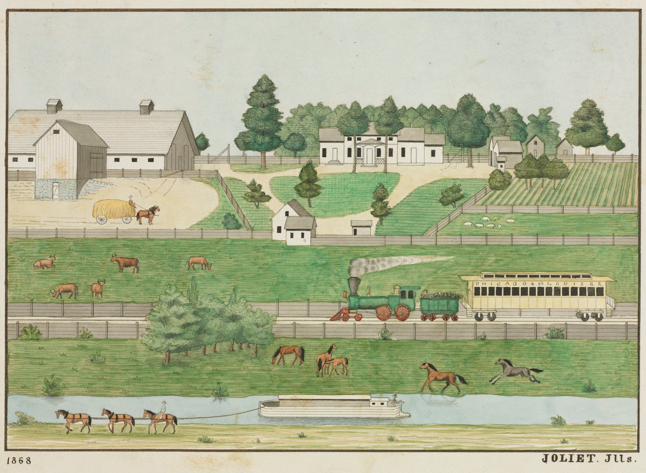 Landschaft, Joliet, Illinois von Unknown artist