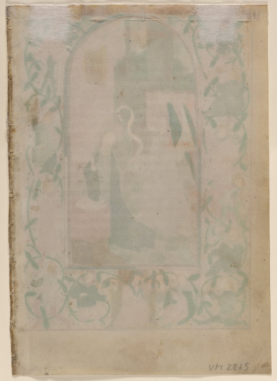 Blatt aus einem Stundenbuch: Leer (verso) von Unknown artist
