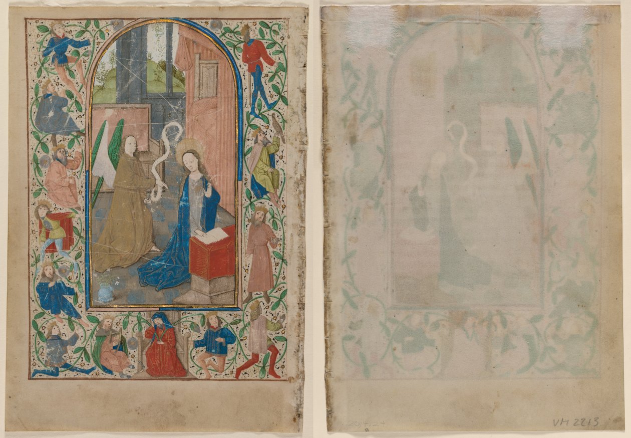 Blatt aus einem Stundenbuch: Die Verkündigung von Unknown artist