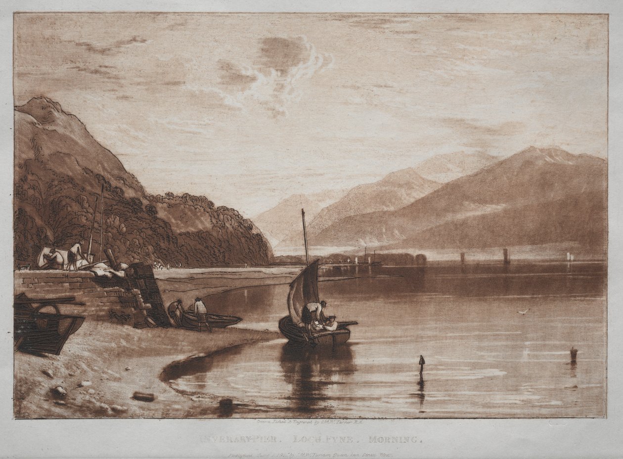 Liber Studiorum: Inverary Pier, Lock Fyne, Morgen von Unknown artist