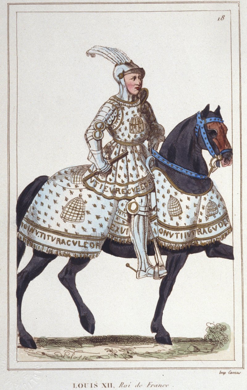 Ludwig XII. (1462 -1515), König von Frankreich Gravur von 1830 von Unknown artist