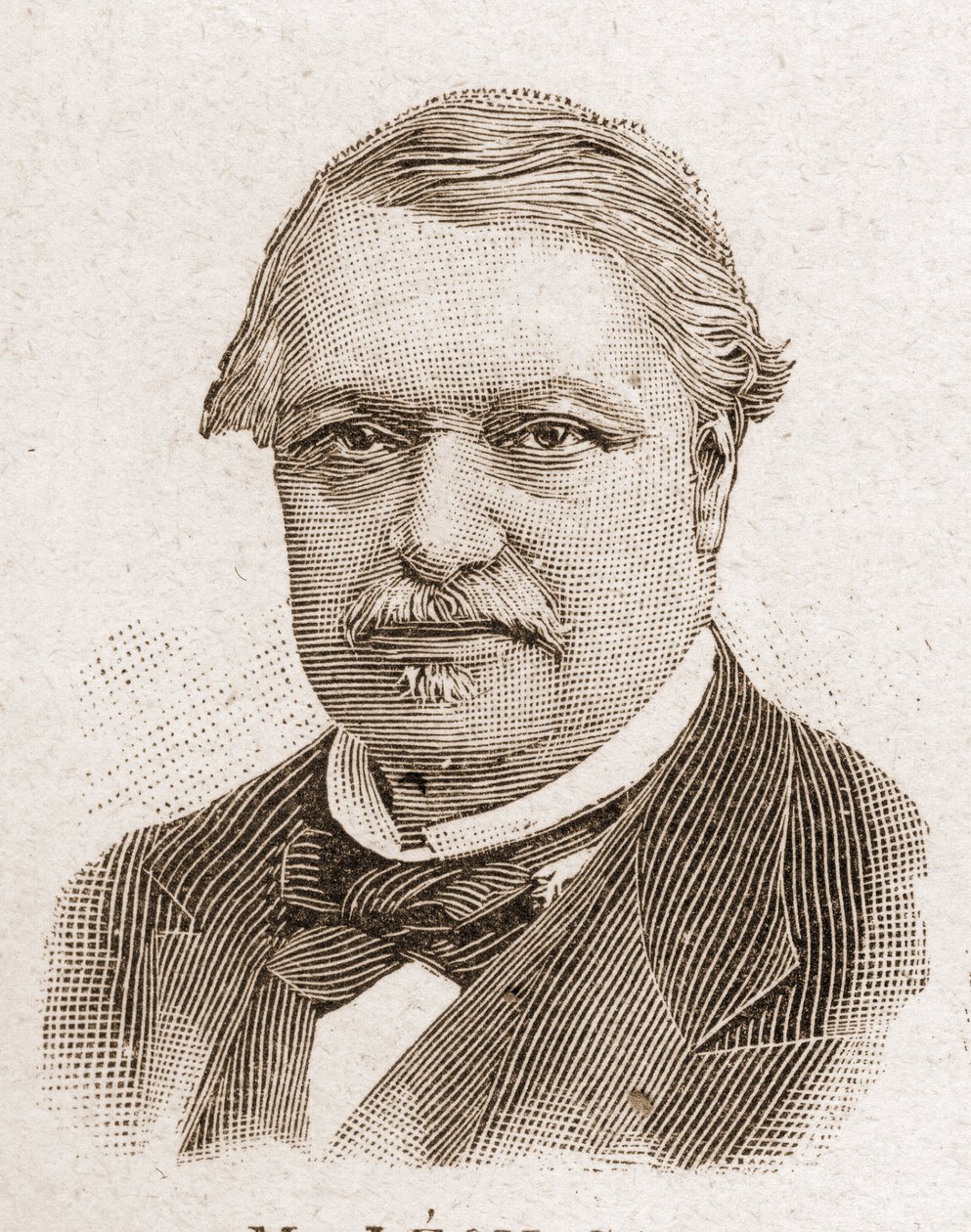 Mitglieder der Académie Française im Jahr 1895: Porträt von Leon Say (1826-1896), französischer Ökonom und Politiker. von Unknown artist