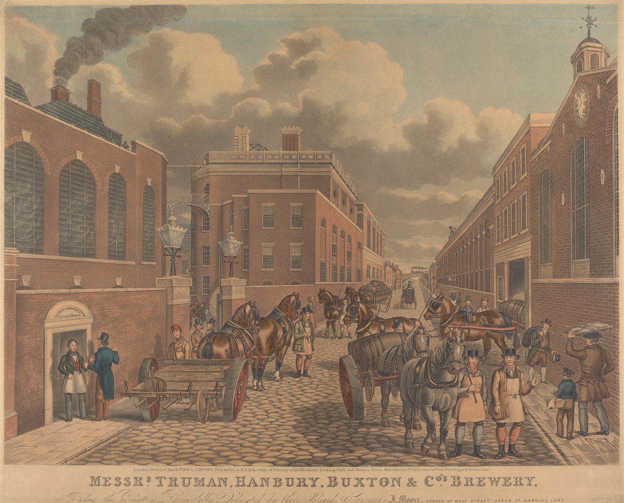 Brauerei von Messrs. Truman, Hanbury, Buxton & Co., Spitalfields von Unknown artist