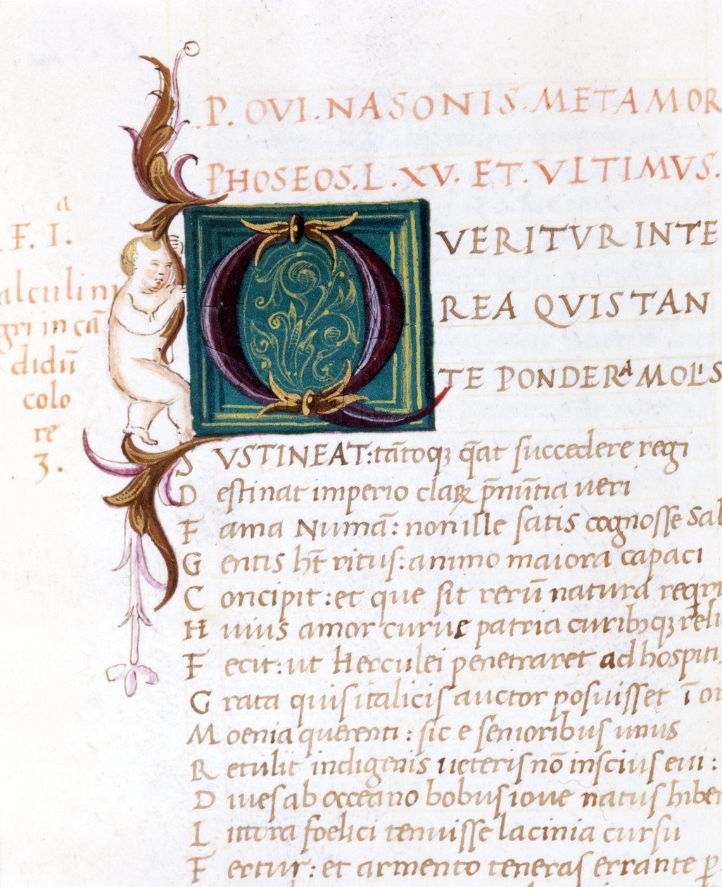 Metamorphosen von Ovid. Manuskript aus dem 15. Jahrhundert. Comunale Bibliothek von Rimini von Unknown artist