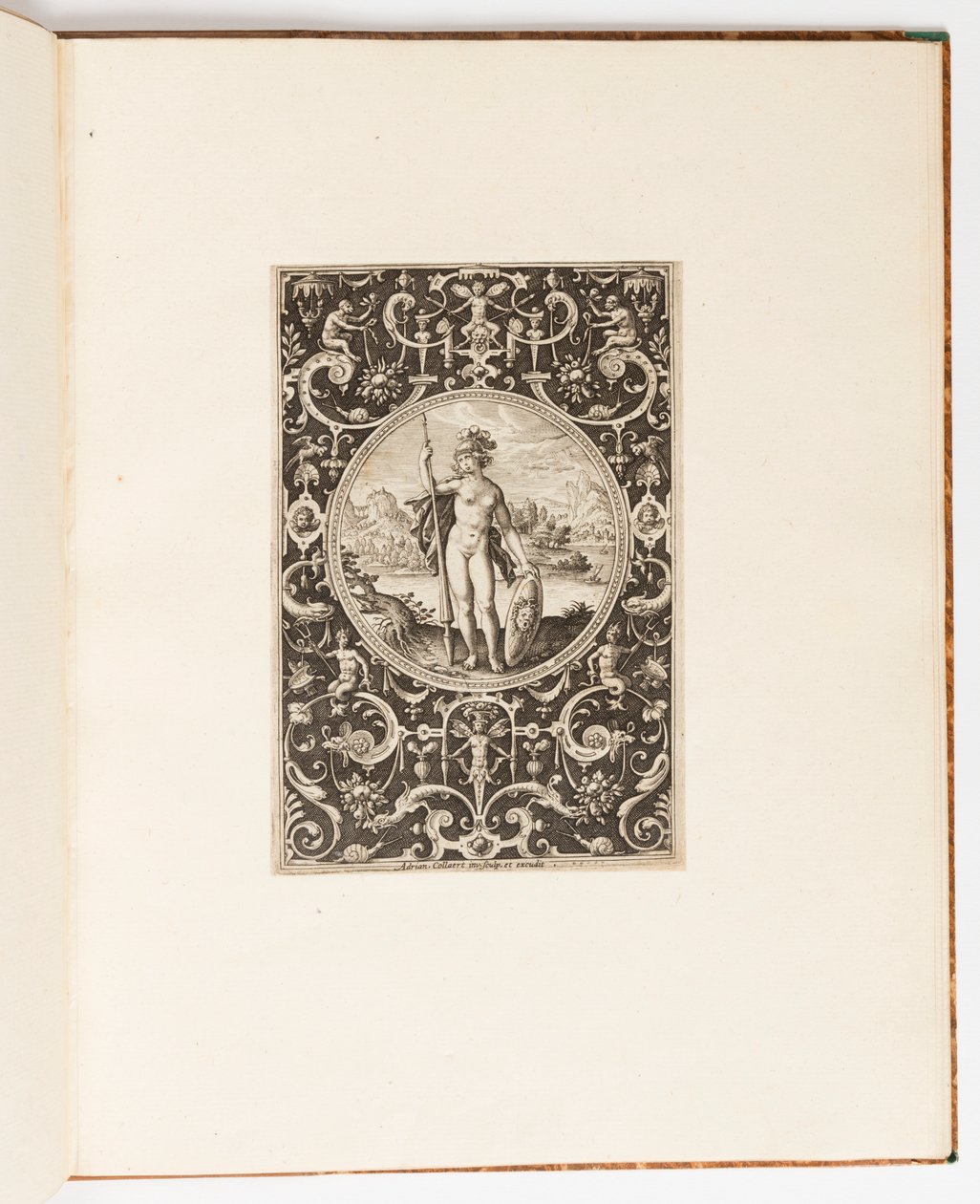 Minerva, Platte aus einer Suite von 6 ornamentalen Designs mit dem Urteil des Paris von Unknown artist