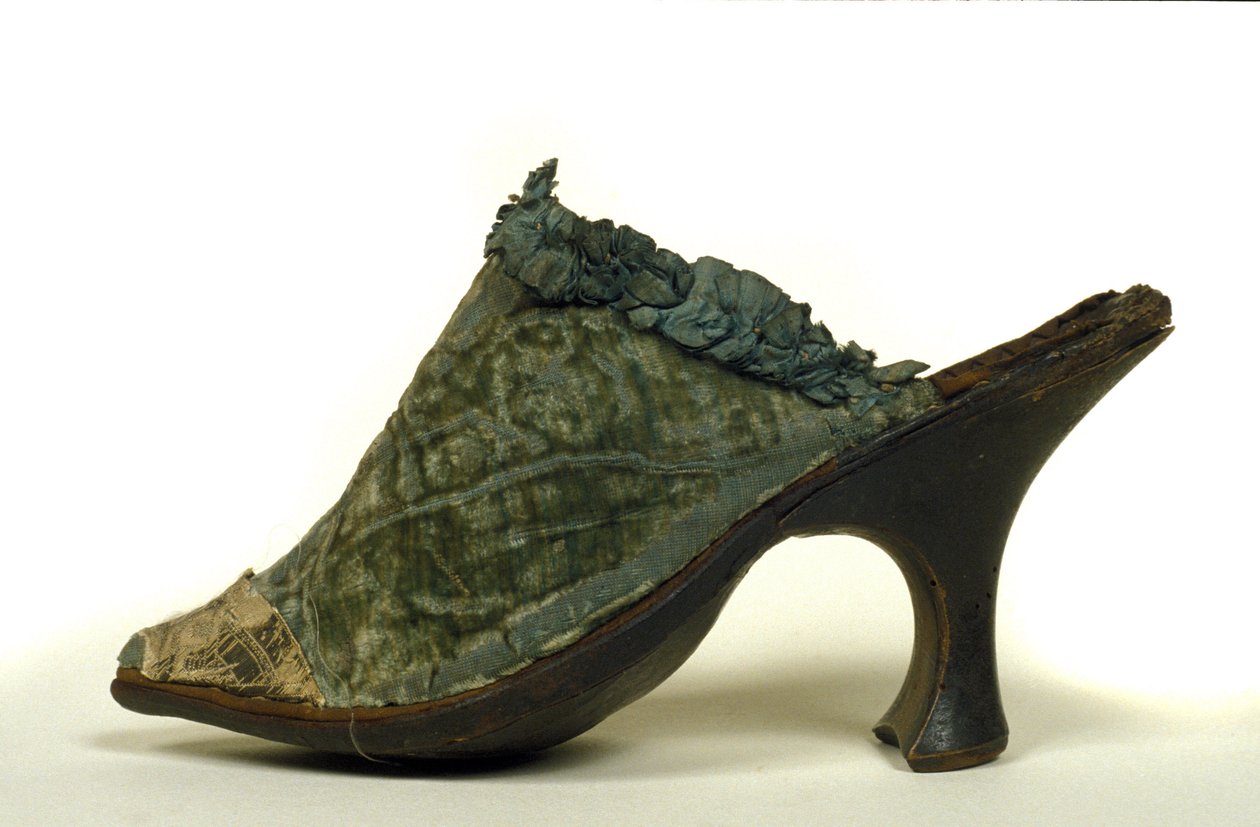Modell von Schuhen mit Absatz für Frauen des 18. Jahrhunderts von Unknown artist