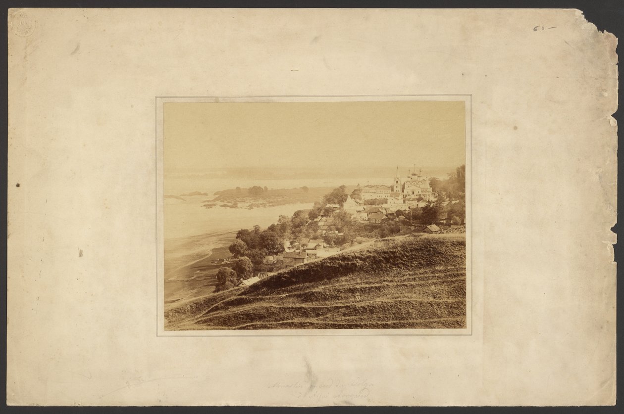 Kloster am Ufer der Wolga, Nischni Nowgorod von Unknown artist
