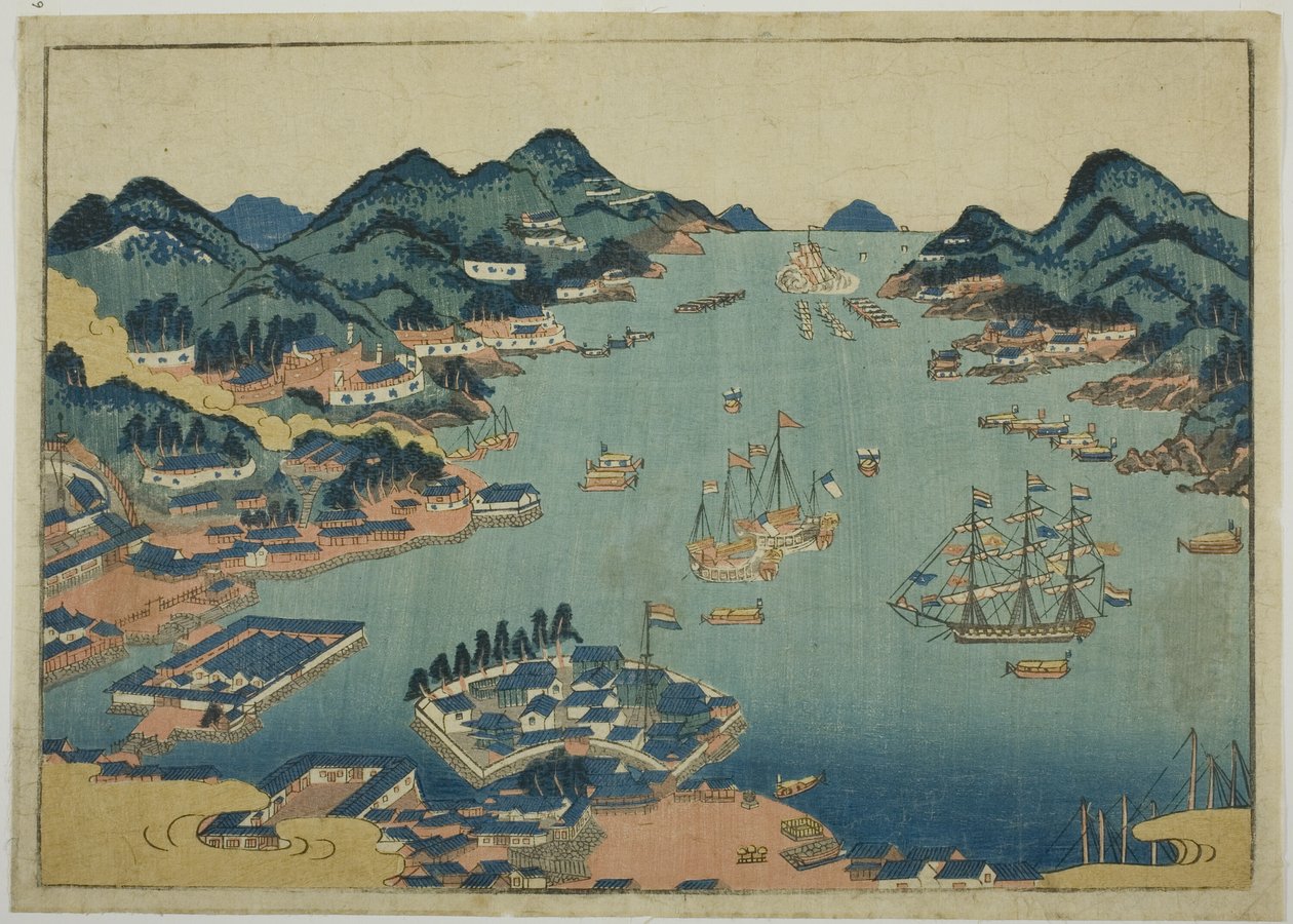 Hafen von Nagasaki von Unknown artist