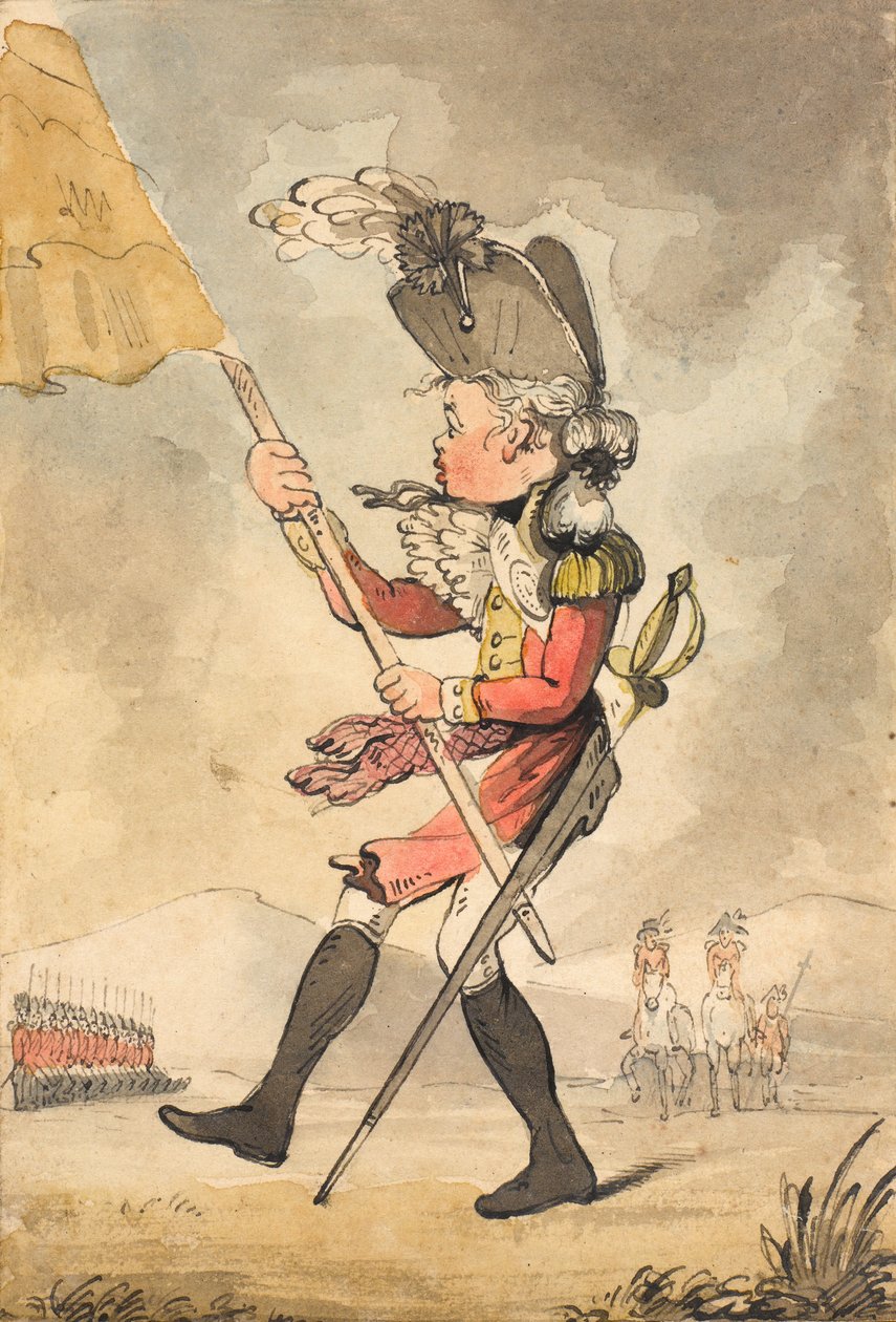 Oh La! Oh La! lieber süßer Wind, verschone mich, bis ich vorbeigehe, der General?, 1796 von Unknown
