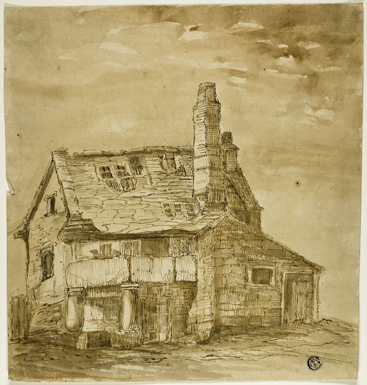 Altes Bauernhaus von Unknown artist