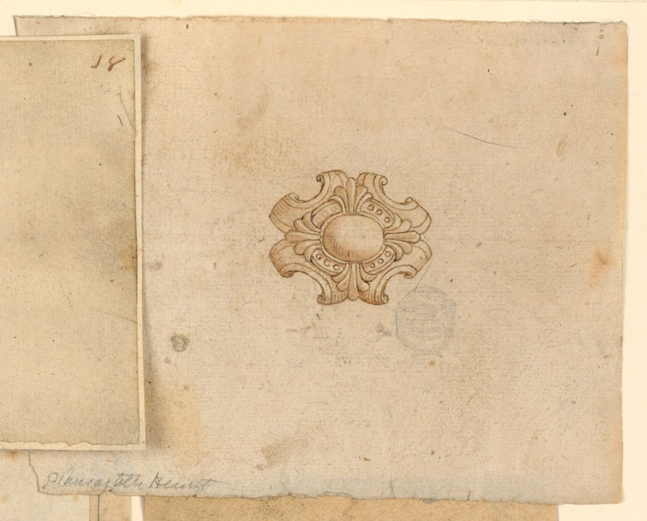 Ovaler Diamantbrosche von Unknown artist