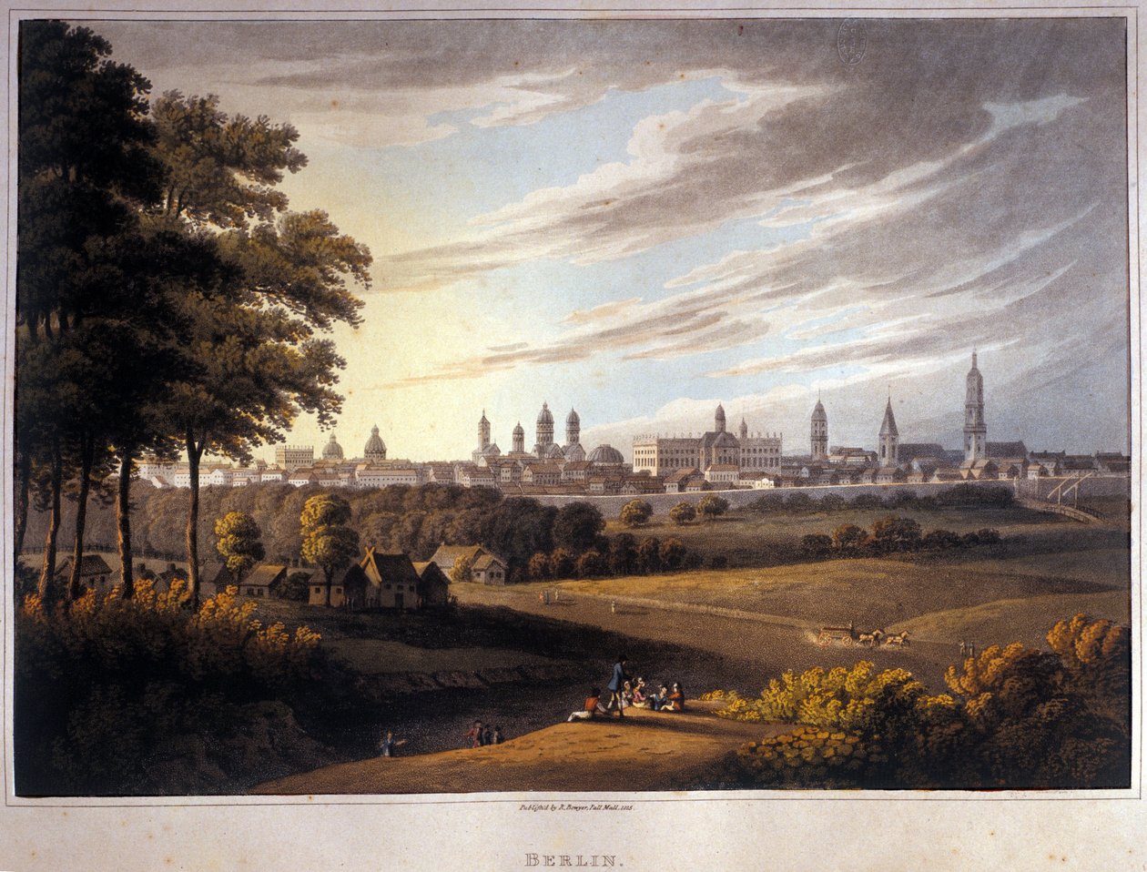 Übersicht der Stadt Berlin in Deutschland. 1814 von Unknown artist