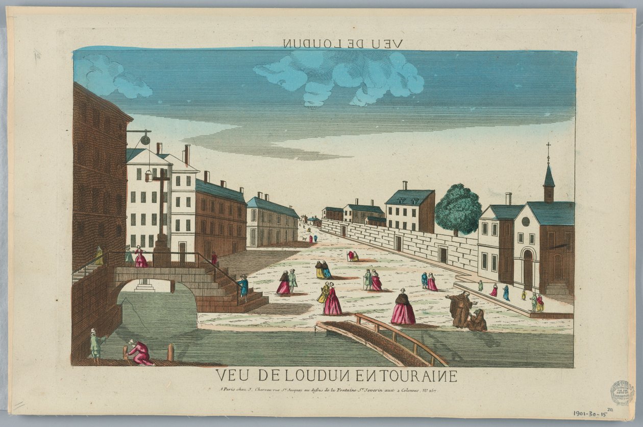 Guckkasten, Veu de Londun en Touraine von Unknown artist