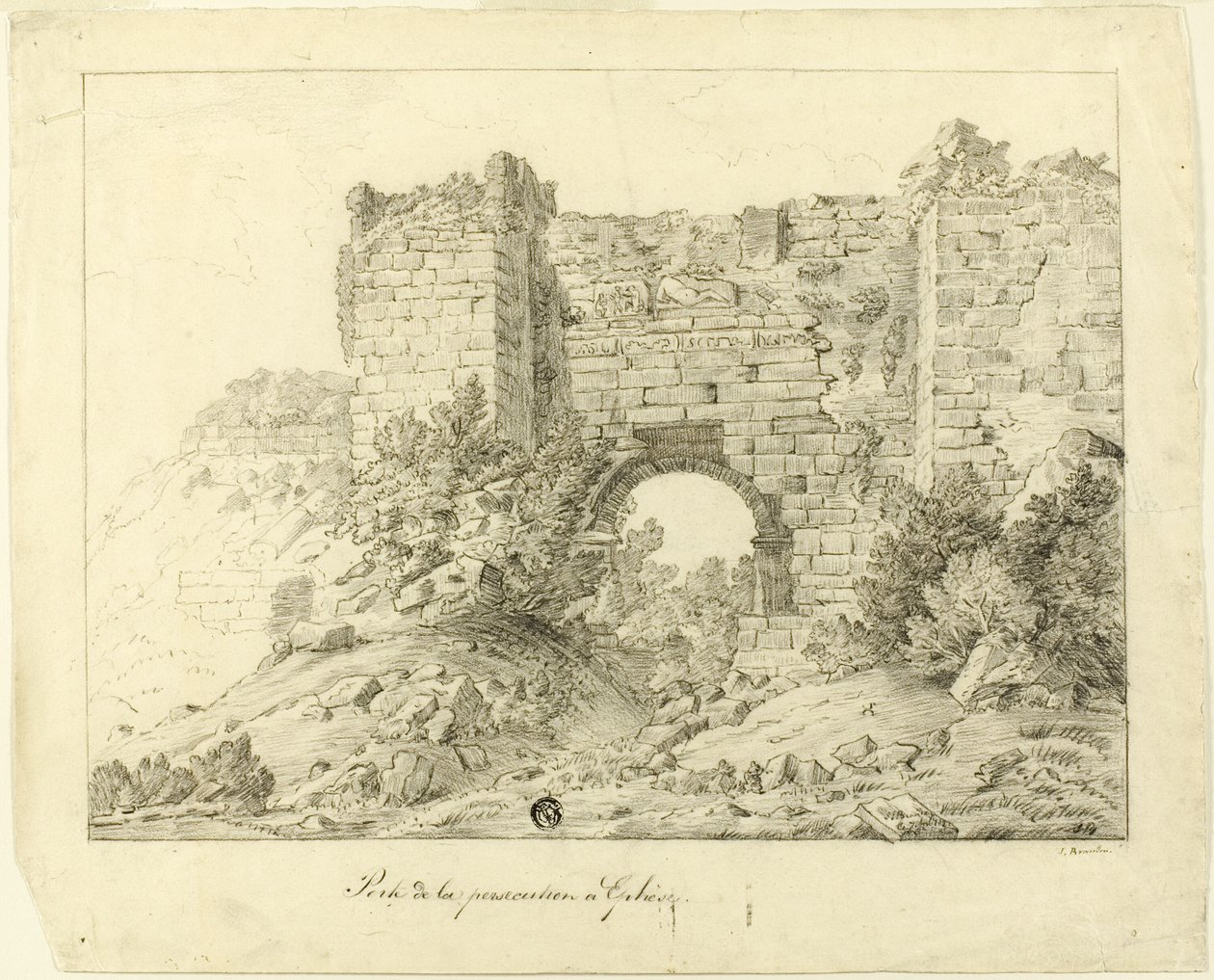 Verfolgungsportal, Ephesus von Unknown artist