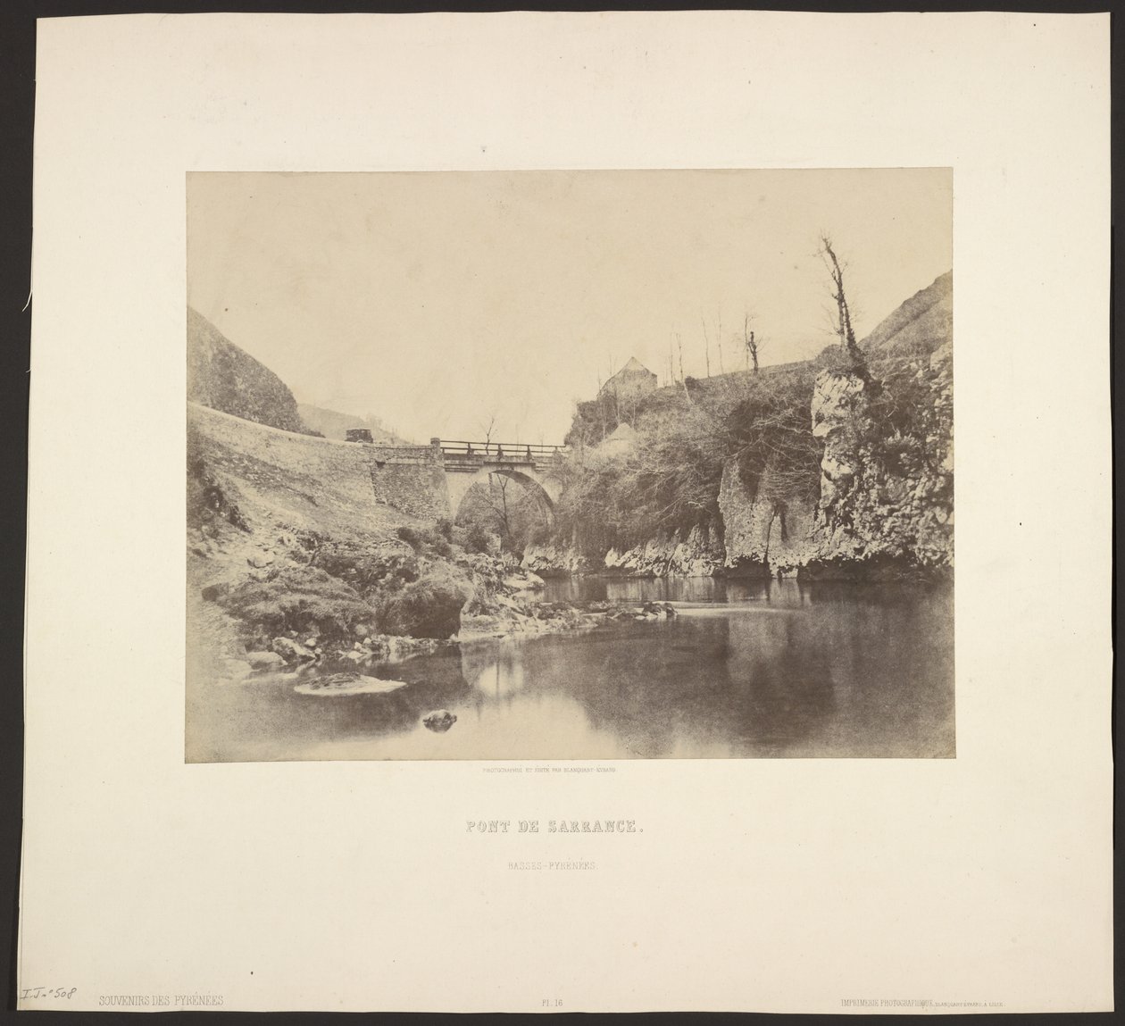 Pont du Sarrance. Basse-Pyrénées. von Unknown artist