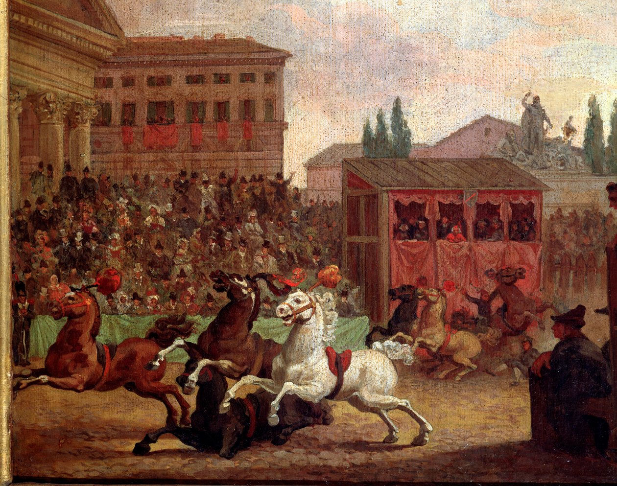 Volksfeste: Das Rennen (oder Palio) der Barberi von Unknown artist