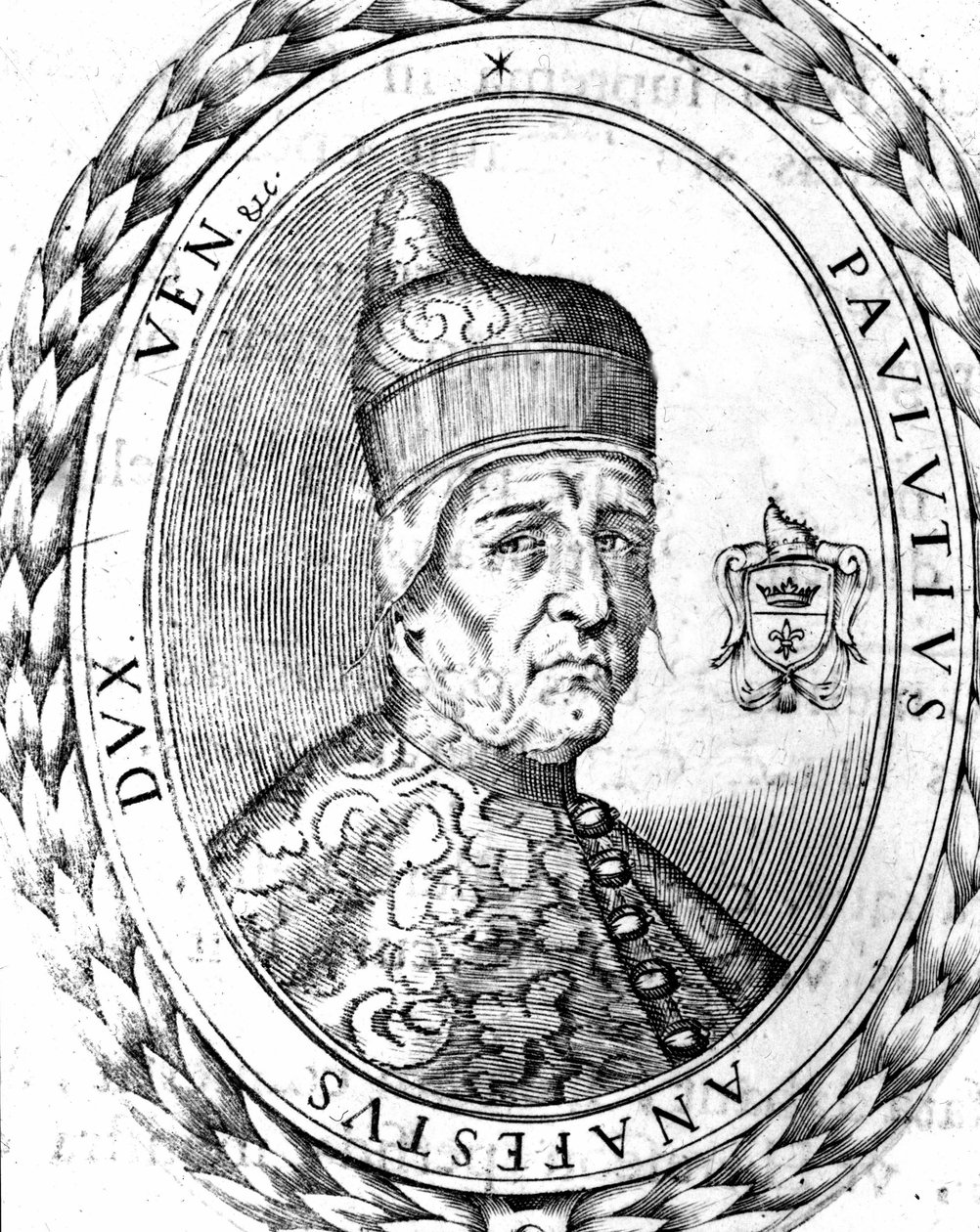 Porträt von Paoluccio Anafesto (697-717). Erster Doge von Venedig von Unknown artist
