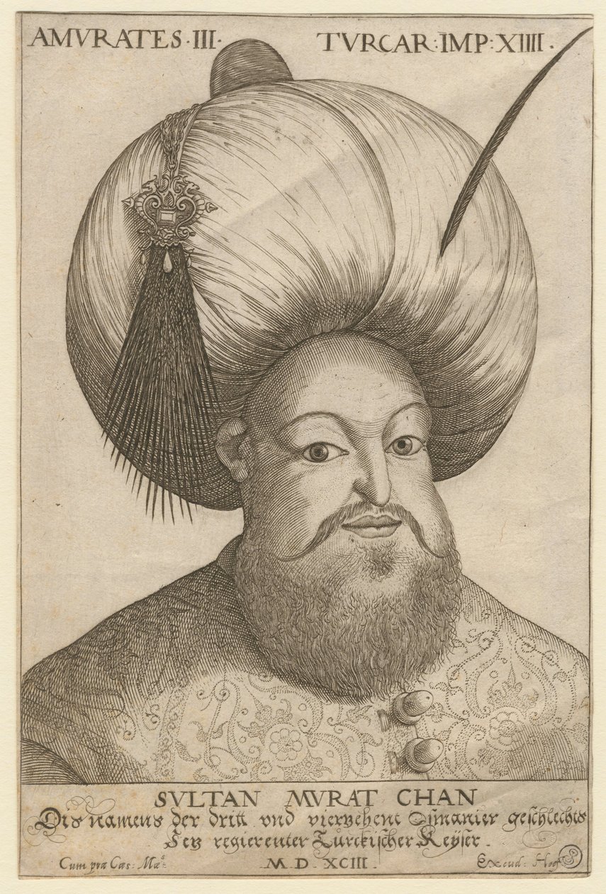 Porträt von Murad III. (1546-1595), Sultan des Osmanischen Reiches von Unknown artist