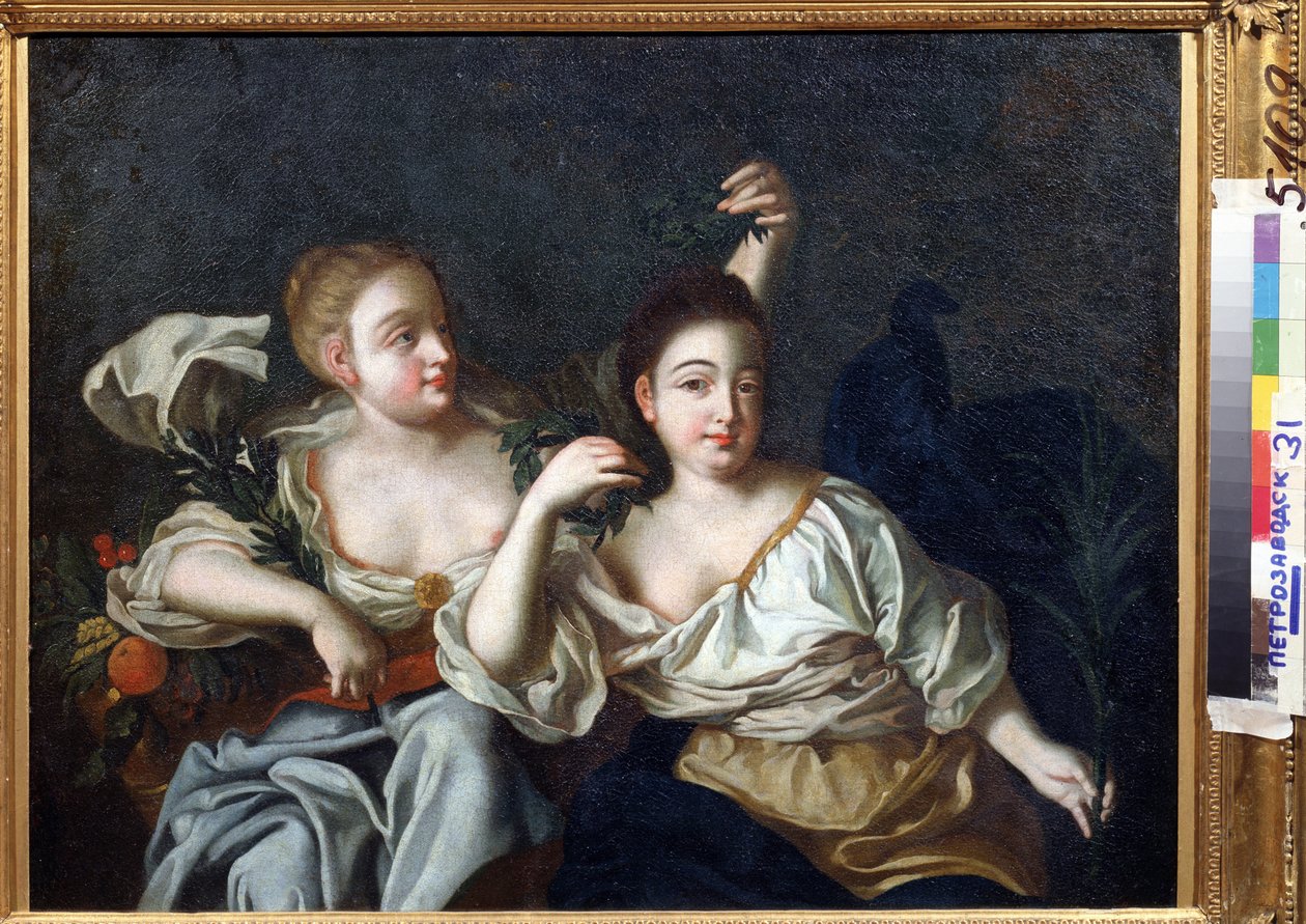 Porträt der Töchter von Peter dem Großen von Unknown artist