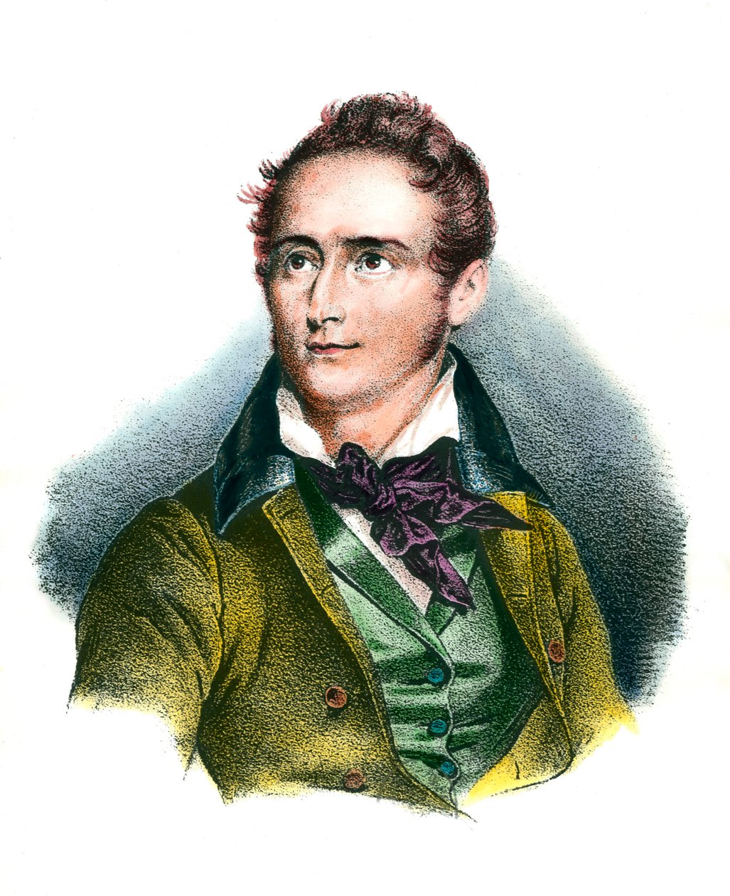 Porträt von Alphonse de Lamartine (1790-1869) von Unknown artist