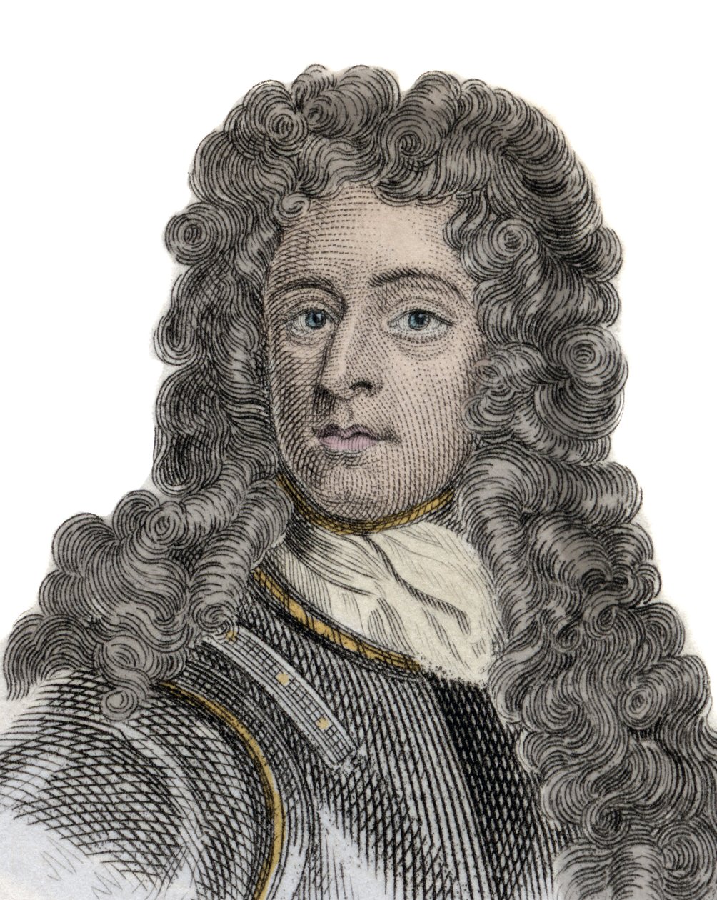 Porträt von Arthur Herbert (1647-1716), Earl of Torrington, Admiral und englischer Politiker. Gravur des 19. Jahrhunderts von Unknown artist