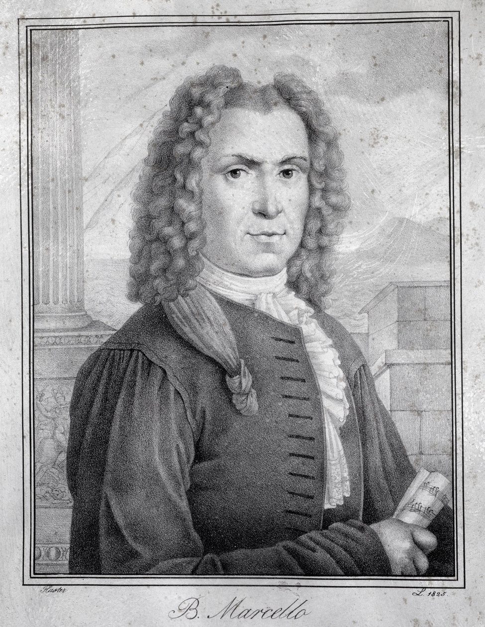 Porträt von Benedetto Marcello (Stich) von Unknown artist