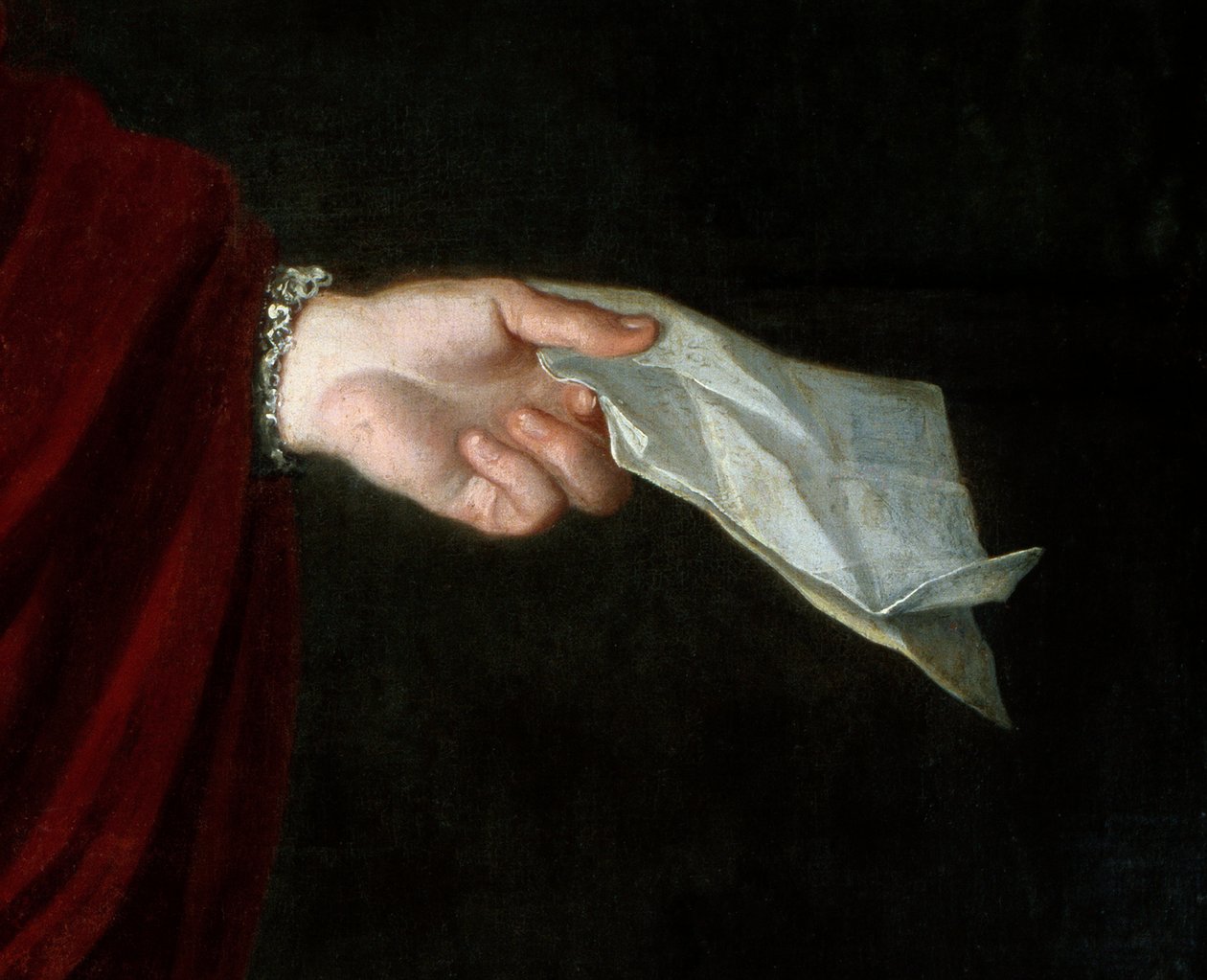 Porträt von Kardinal de Cambout de Coislin (1636-1706), Bischof von Orléans, Prior von Longpont (Detail) von Unknown artist