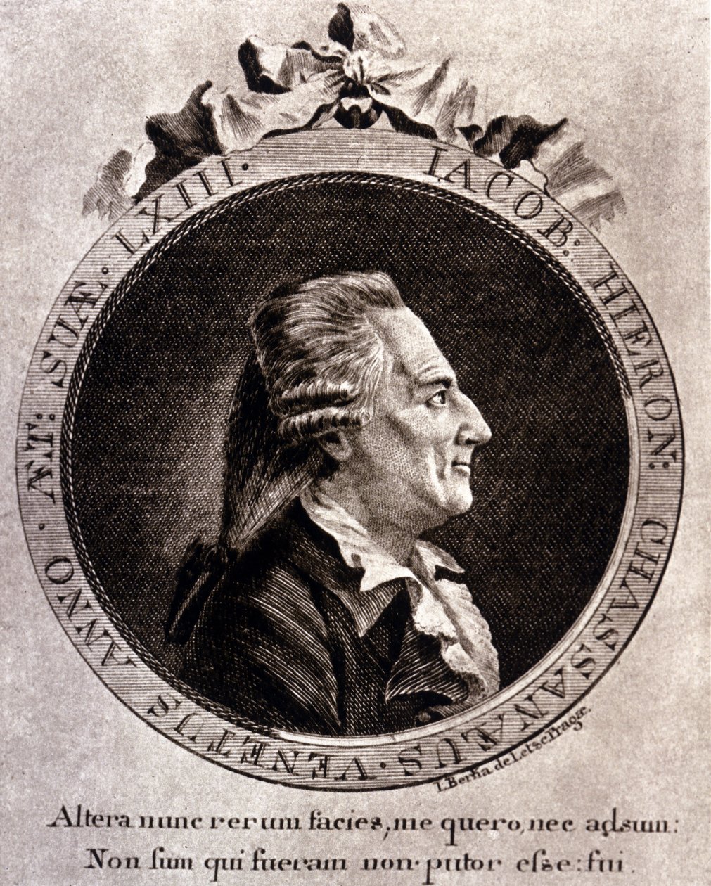 Porträt von Casanova (1725 - 1798) - Porträt im Frontispiz, in Histoire de ma fuite des prisons de la République de Venice, geschrieben in Dux en Bohemia von Unknown artist
