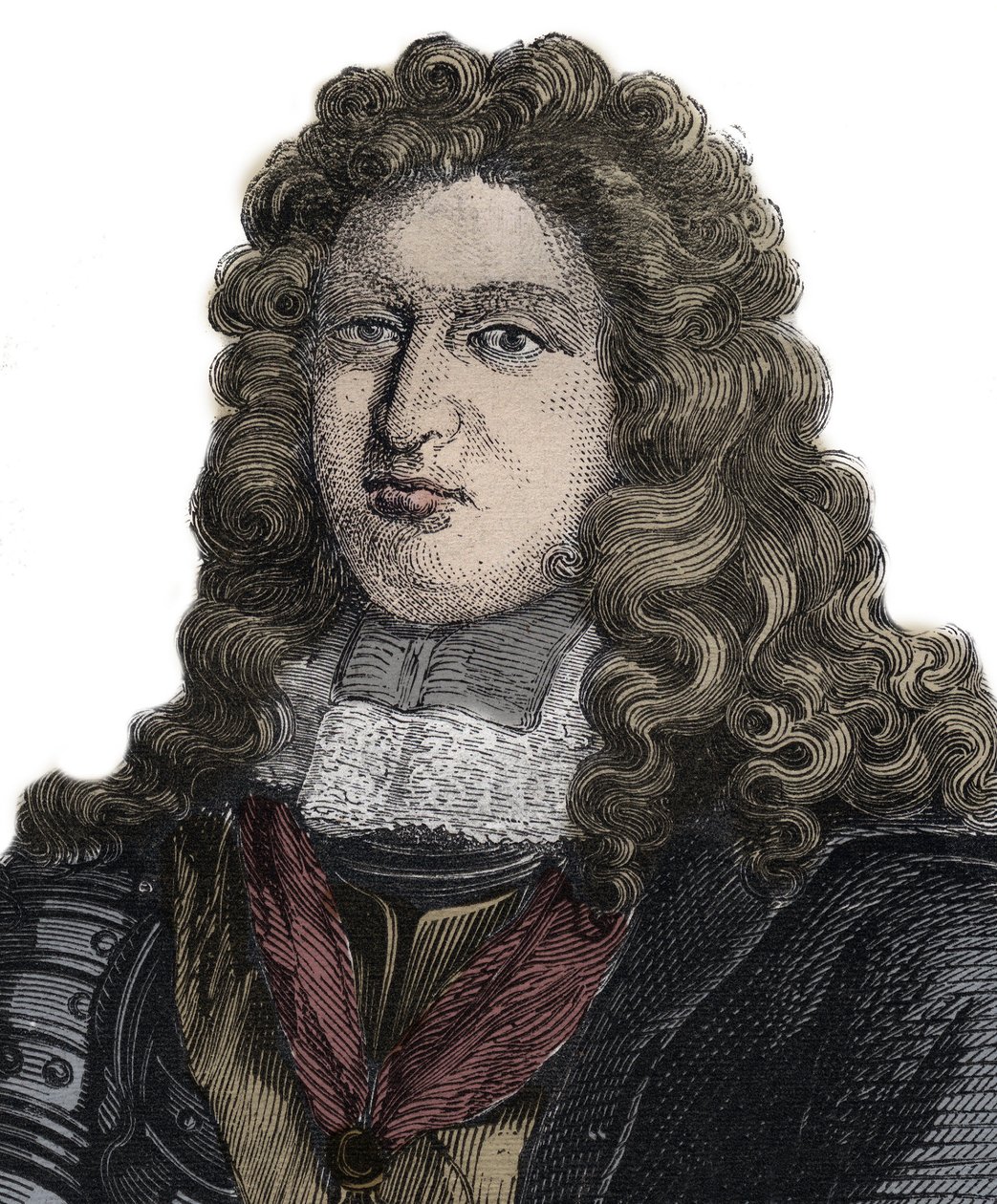 Porträt von Charles Auguste de La Fare Comte de Laugeres (1644-1712), französischer Dichter von Unknown artist