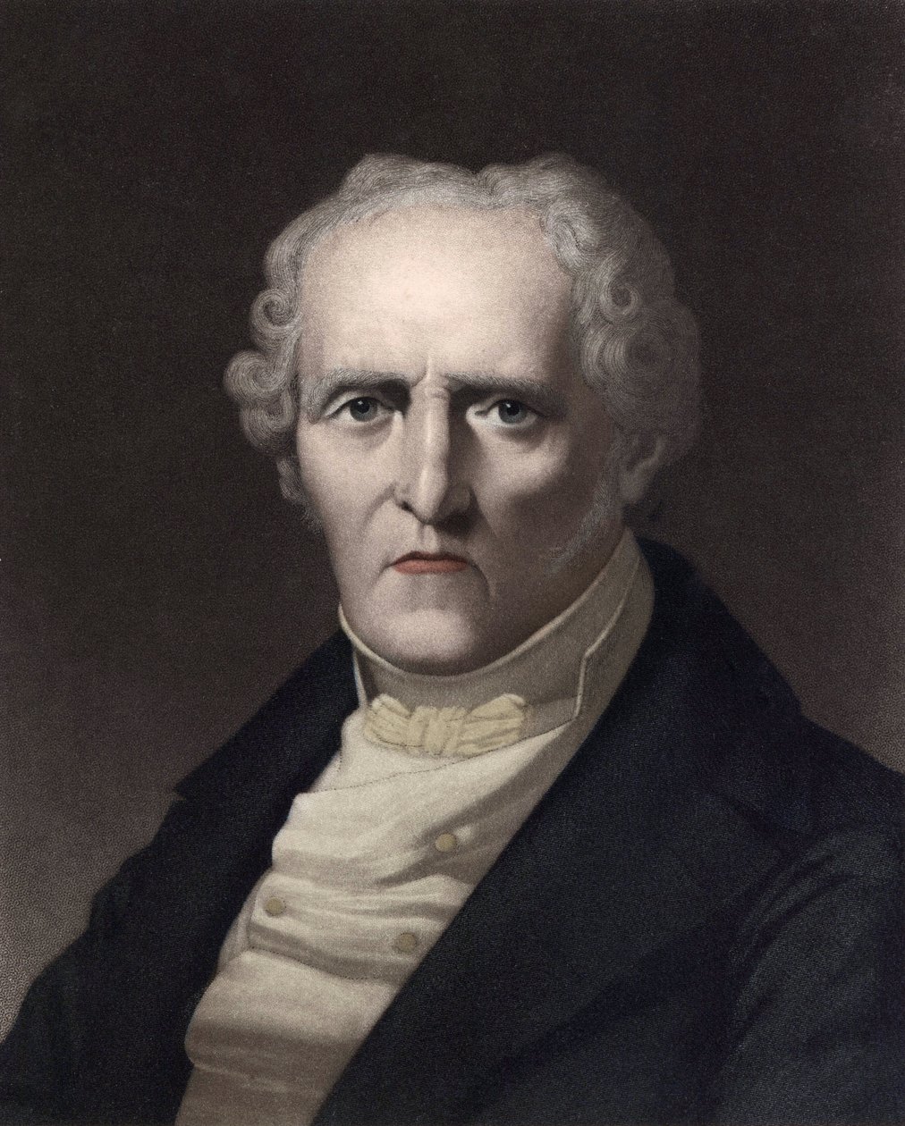 Porträt von Charles Fourier (1772-1837), französischer sozialistischer Theoretiker (Porträt von Charles Fourier, französischer Philosoph und ein wichtiger früher sozialistischer Denker, später mit „utopischem Sozialismus“ verbunden) Gravur von Unknown artist