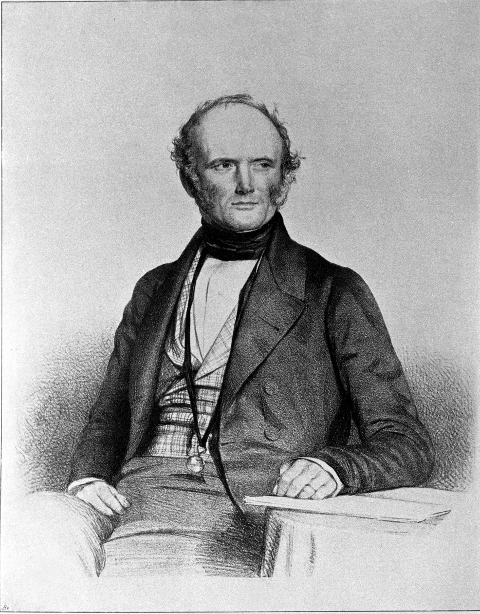 Porträt von Charles Lyell (1797 - 1875), schottischer Geologe. von Unknown artist