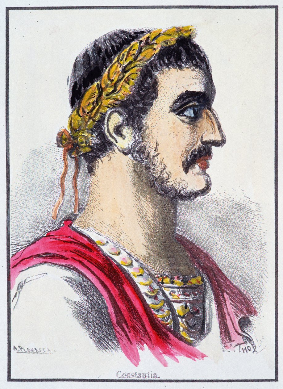 Porträt von Konstantin, römischer Kaiser von Unknown artist