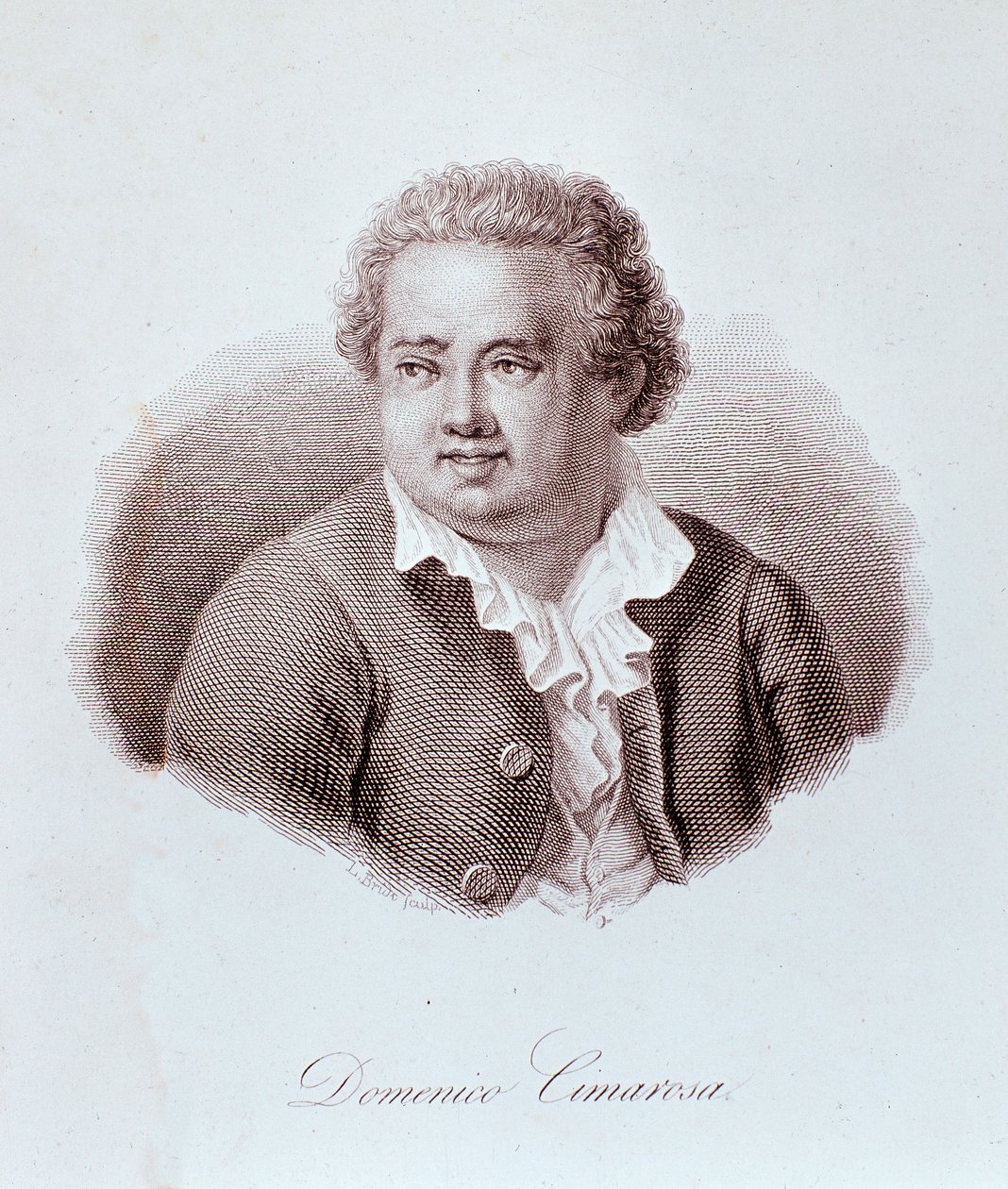 Porträt von Domenico Cimarosa (1749-1801) italienischer Komponist von Unknown artist