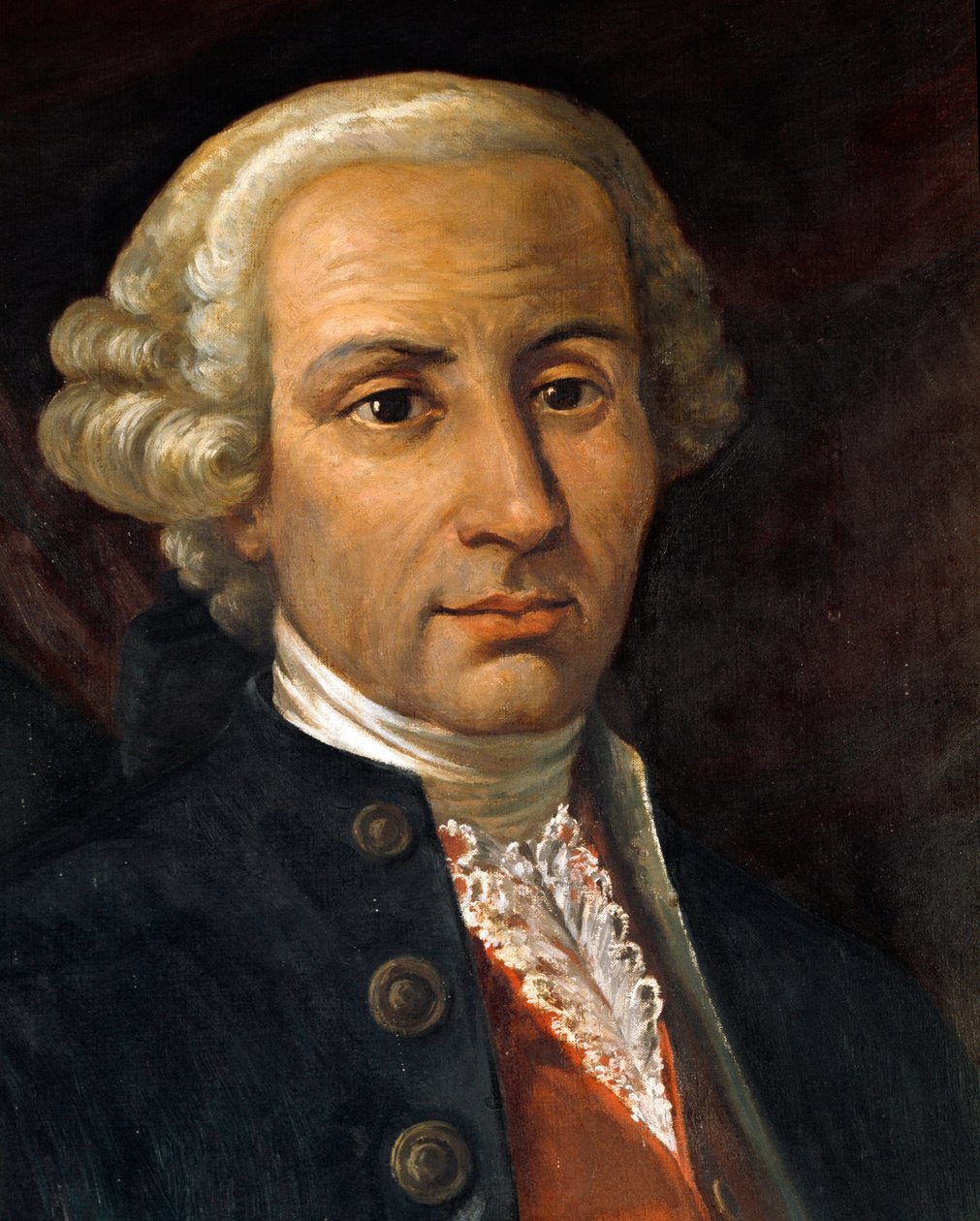 Porträt von Francesco Durante (1684-1755), neapolitanischer Komponist. Anonymes Gemälde. 18. Jahrhundert Bologna, Civico Museo Biblioteca Musicale von Unknown artist