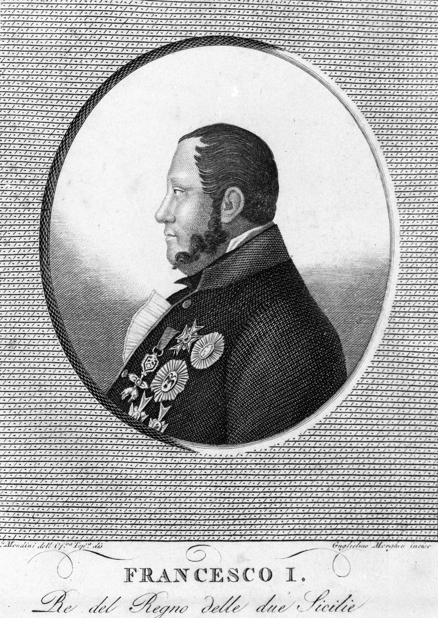 Porträt von Franz I. (1777-1830), König der Beiden Sizilien. von Unknown artist