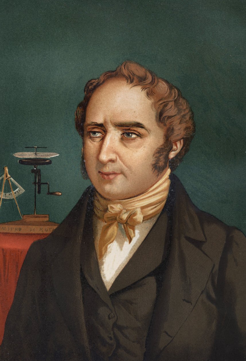 Porträt von François Arago (1786-1853). Aus „La Ciencia y sus Hombres“ von Louis Figuier. Barcelona 1881. von Unknown artist