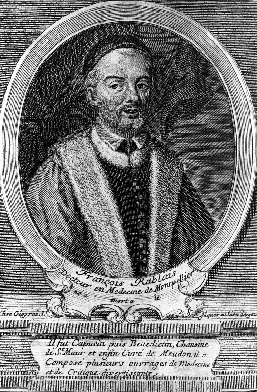 Porträt von François Rabelais (1495 - 1553), französischer Schriftsteller von Unknown artist