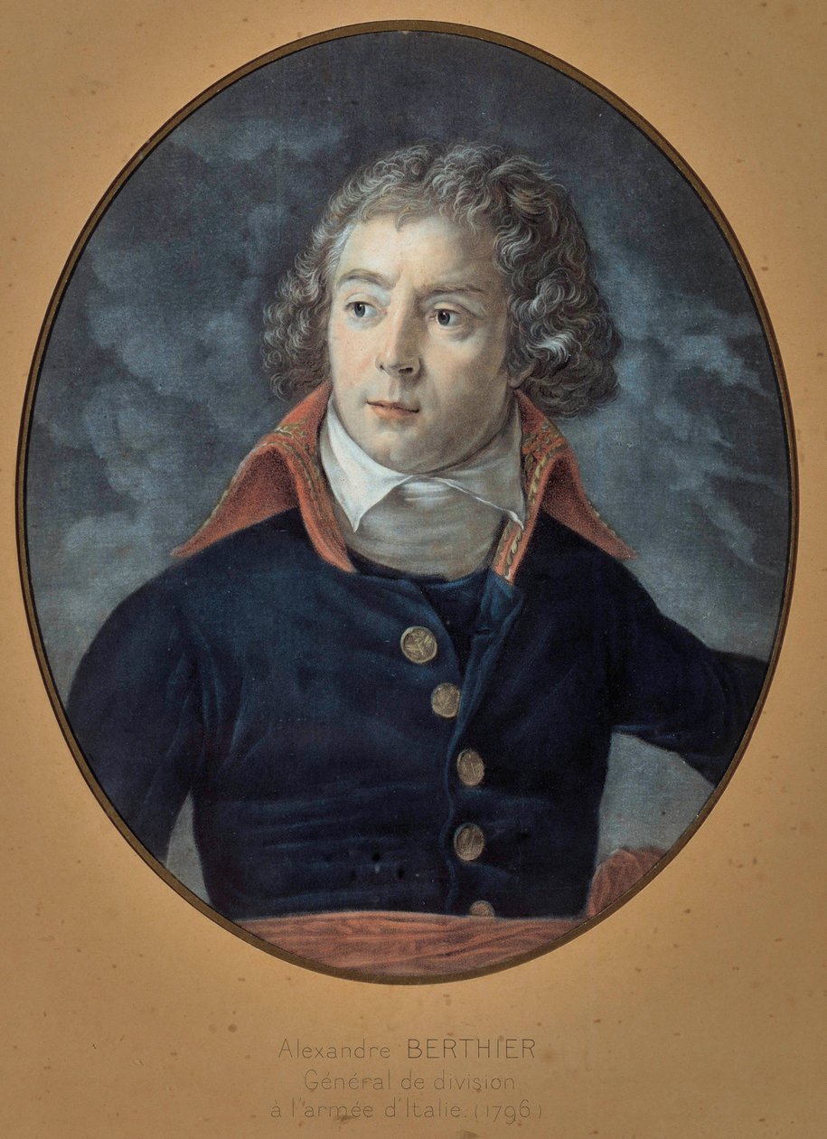 Porträt von General Louis Alexandre Berthier (1753-1815). Anonymes Gemälde von Unknown artist