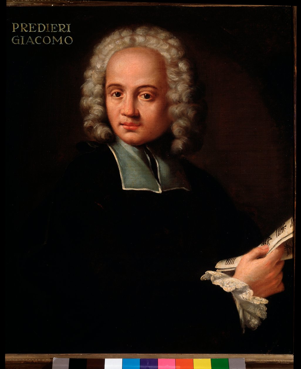 Porträt von Giacomo Predieri, italienischer Organist und Kornettist von Unknown artist