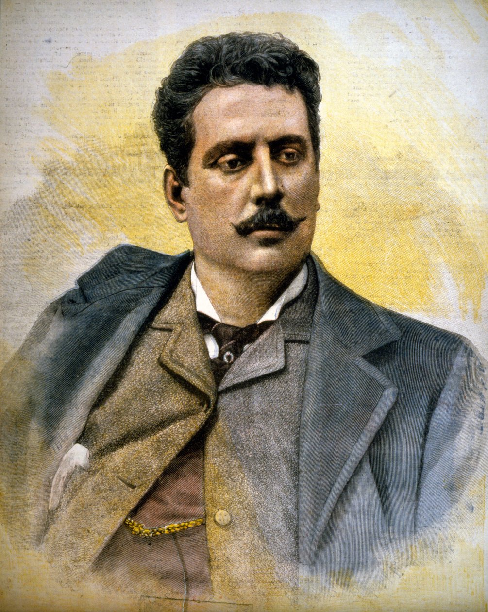 Porträt von Giacomo Puccini (1858-1924), italienischer Komponist von Unknown artist