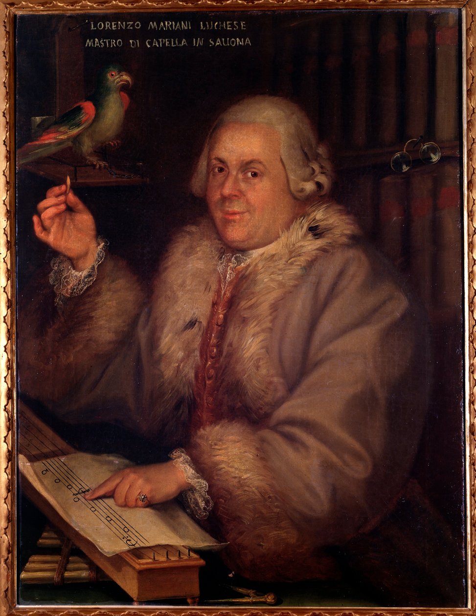 Porträt von Giovanni Lorenzo Mariani, italienischer Komponist von Unknown artist
