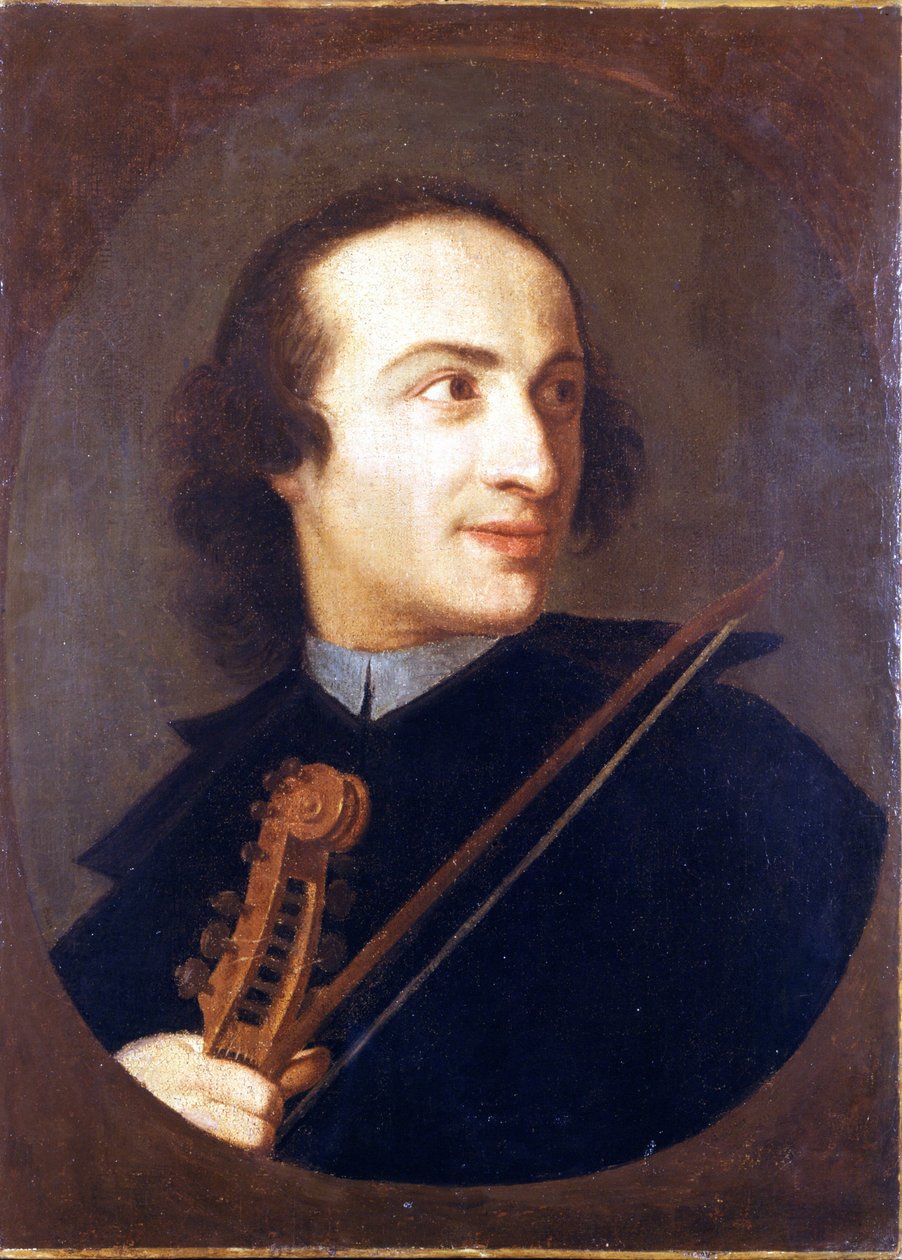 Porträt von Giuseppe Tartini (1692 - 1770), italienischer Geiger und Komponist. Museo del Castello. Mailand von Unknown artist