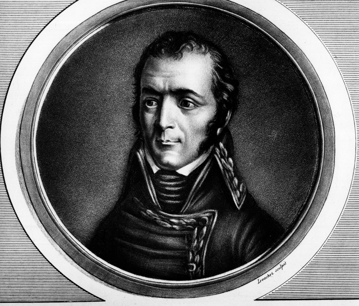 Porträt von Guillaume Marie-Anne Brune (1763-1815), Marschall von Frankreich (Gravur) von Unknown artist