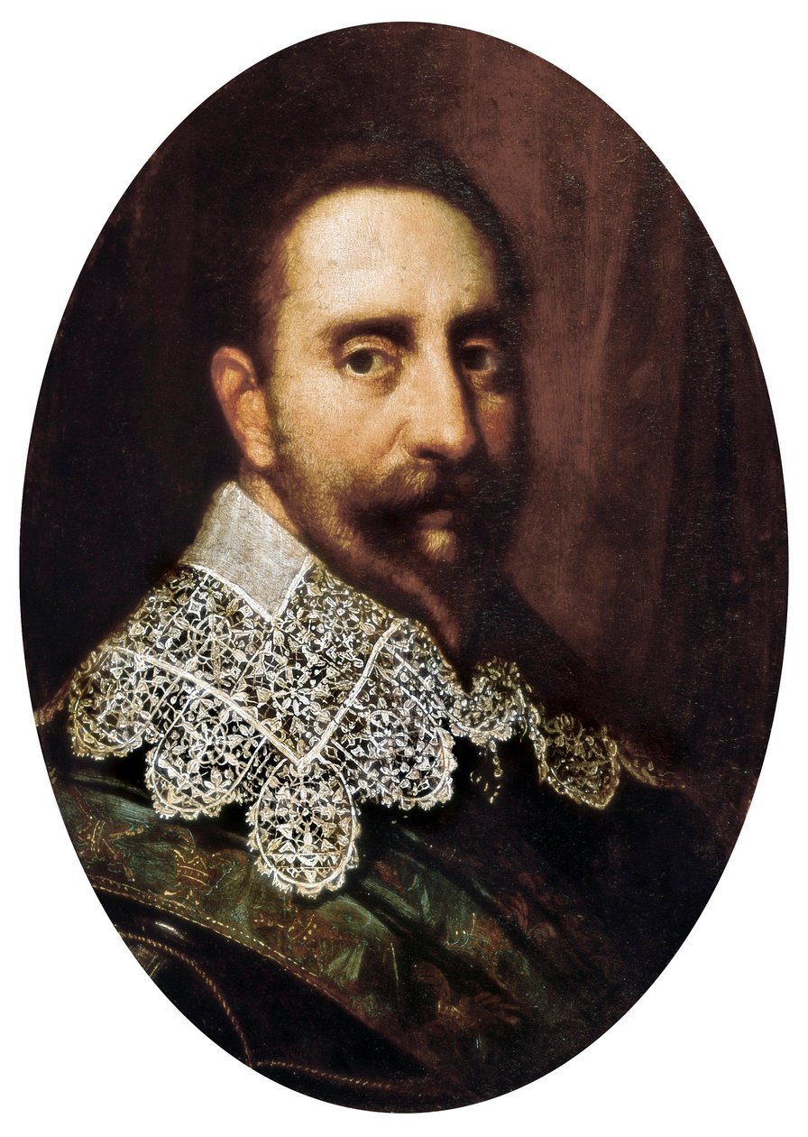 Porträt von Gustav II. Adolf (1594-1632), König von Schweden von 1611 bis 1632. Gemälde. Padua, Städtisches Museum von Padua. von Unknown artist