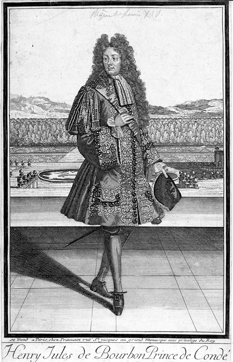Porträt von Henri Jules de Bourbon, Prinz von Condé (1643-1709) von Unknown artist