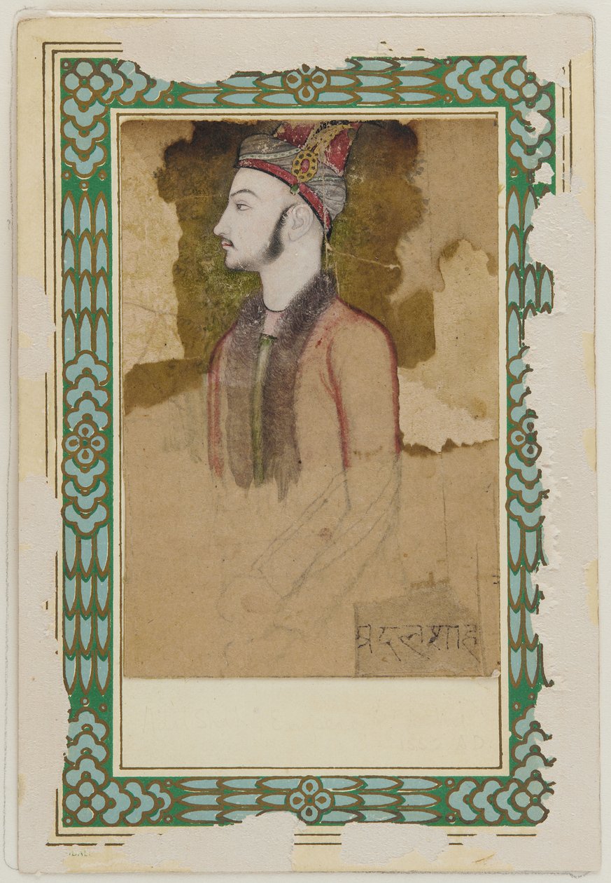 Porträt von Ibrahim Adil Shah II. von Bijapur (gest. 1626) (?) von Unknown artist