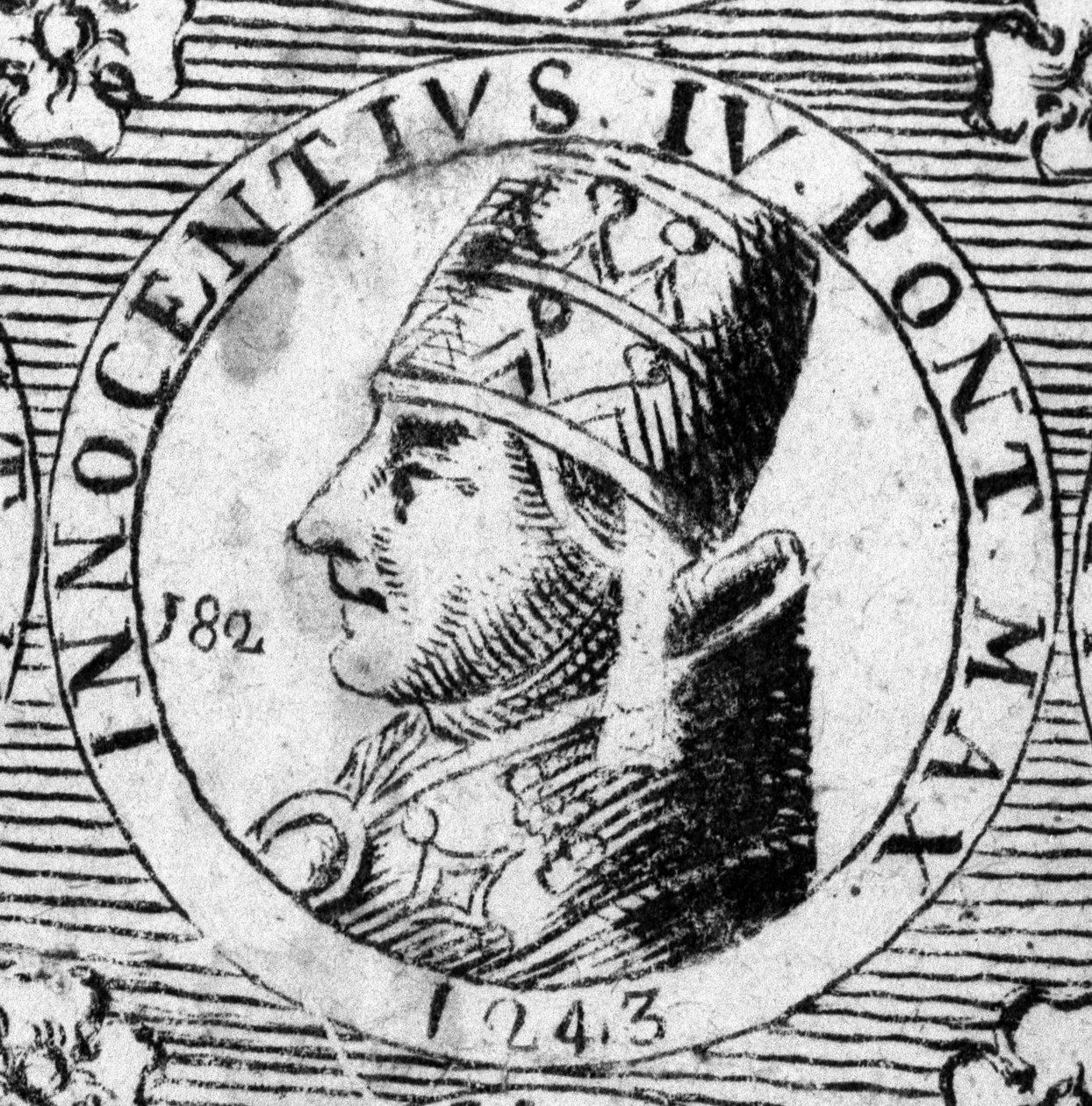 Porträt von Innozenz IV. (1195 - 1254) von Unknown artist