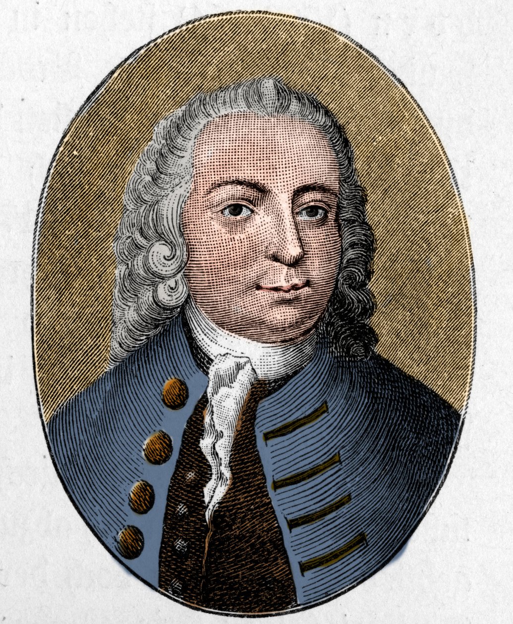 Porträt von Johann Christian Günther. Deutscher Dichter (1695-1723). Gravur von Unknown artist